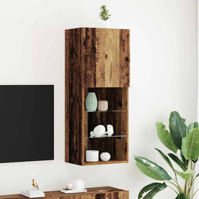 Vidaxl tv-meubelset 40,5 x 30 x 102 cm oudhout bewerkt hout