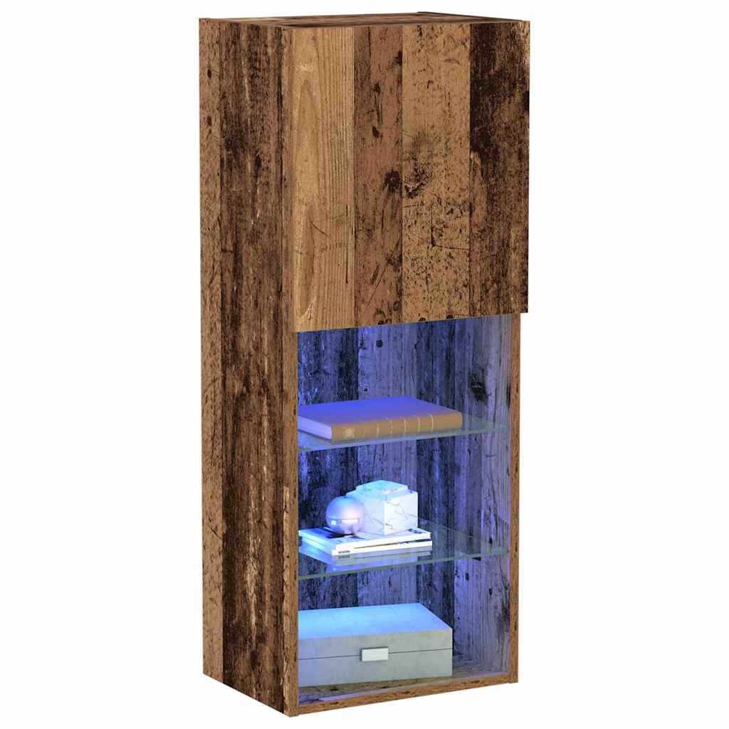 Vidaxl tv-meubelset 40,5 x 30 x 102 cm oudhout bewerkt hout