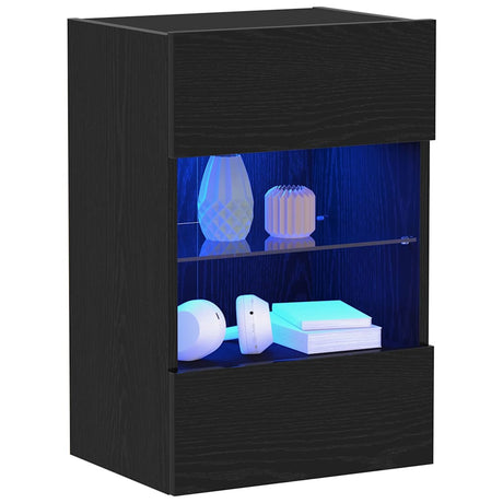Vidaxl tv-meubelset 40 x 30 x 60,5 cm zwart bewerkt hout