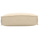 Vidaxl kussen beige 50 x 40 x 12 cm oxford stof