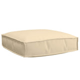 Vidaxl kussen beige 60 x 60 x 12 cm oxford stof