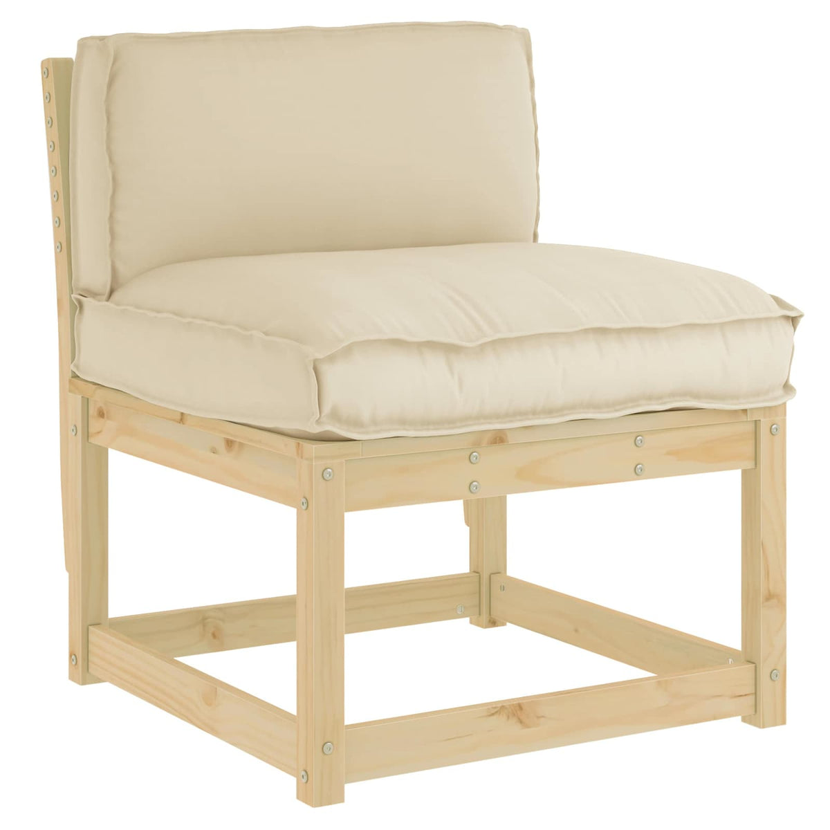 Vidaxl kussen oxford stof beige 70 x 40 x 12 cm