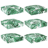 Vidaxl kussen blad 6 pcs bladpatroon 40 x 40 x 8 cm oxford stof