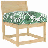 Vidaxl kussen oxford stof bladpatroon 60 x 40 x 8 cm