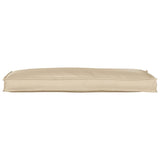Vidaxl kussen beige 110 x 40 x 8 cm oxford stof