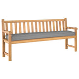 Vidaxl palet kussen oxford stof grijs 180 x 40 x 8 cm