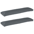 Vidaxl pallet kussen set 2 st oxford stof antraciet 150 x 40 x 8 cm