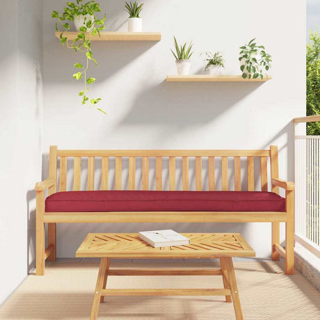 Vidaxl pallet kussen set 2 st oxford stof wijnrood 200 x 40 x 8 cm