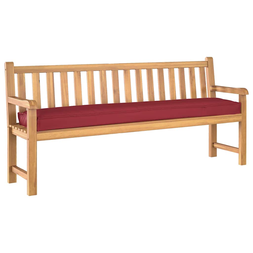 Vidaxl pallet kussen set 2 st oxford stof wijnrood 200 x 40 x 8 cm