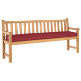 Vidaxl pallet kussen set 2 st oxford stof wijnrood 200 x 40 x 8 cm