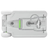 Vidaxl campinghandwasstand met wielen grijs 72 x 42 x 103 cm