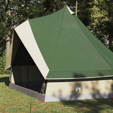 Vidaxl familie tipi tent tipi groen en beige 400 x 346 x 250 cm