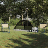 Vidaxl tent met dak met opslag grijs en zwart 236 x 150 x 136 cm