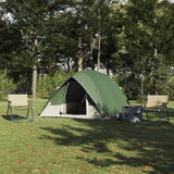 Vidaxl camping tent met dak met opslag groen 320 x 275 x 190 cm taft