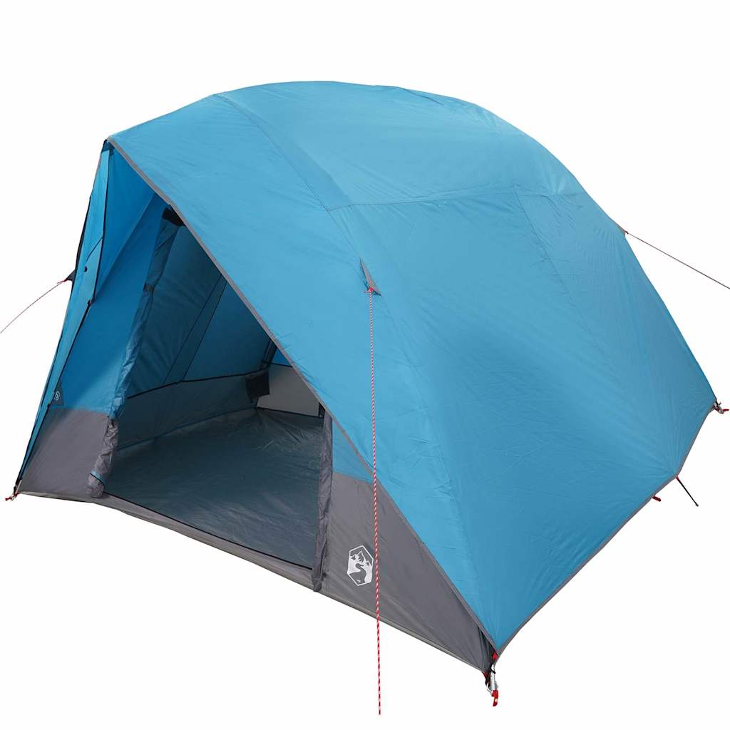 Vidaxl camping tent met dak met opslag blauw 320 x 275 x 190 cm taft