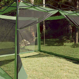 Vidaxl binnentent met dak met opslag groen 303 x 303 x 196 cm taft