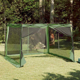Vidaxl binnentent met dak met opslag groen 303 x 303 x 196 cm taft