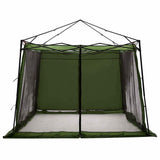 Vidaxl binnentent met dak met opslag groen 303 x 303 x 196 cm taft