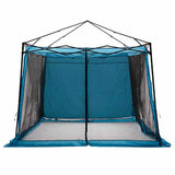 Vidaxl binnentent met dak met opslag blauw 303 x 303 x 196 cm taft
