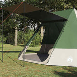 Vidaxl camping tent met dak met opslag groen 482 x 360 x 227 cm taft