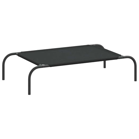 Vidaxl hondenmand verhoogd 90x50x20 cm oxford stof en staal zwart