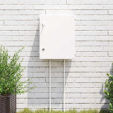 Vidaxl bedieningskast grijs 47 x 17,5 x 50 cm abs kunststof
