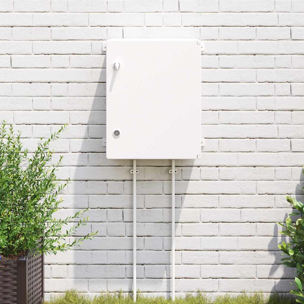 Vidaxl bedieningskast grijs 47 x 20 x 60 cm abs kunststof