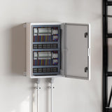 Vidaxl bedieningskast grijs 47 x 20 x 60 cm abs kunststof