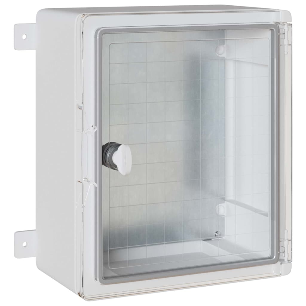 Vidaxl bedieningskast grijs 30 x 16,5 x 35 cm abs kunststof