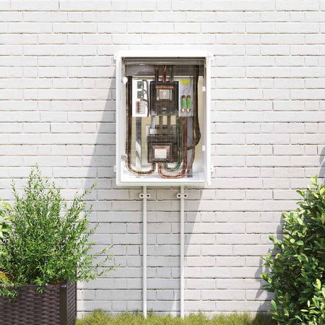 Vidaxl bedieningskast grijs 57 x 24,5 x 70 cm abs kunststof