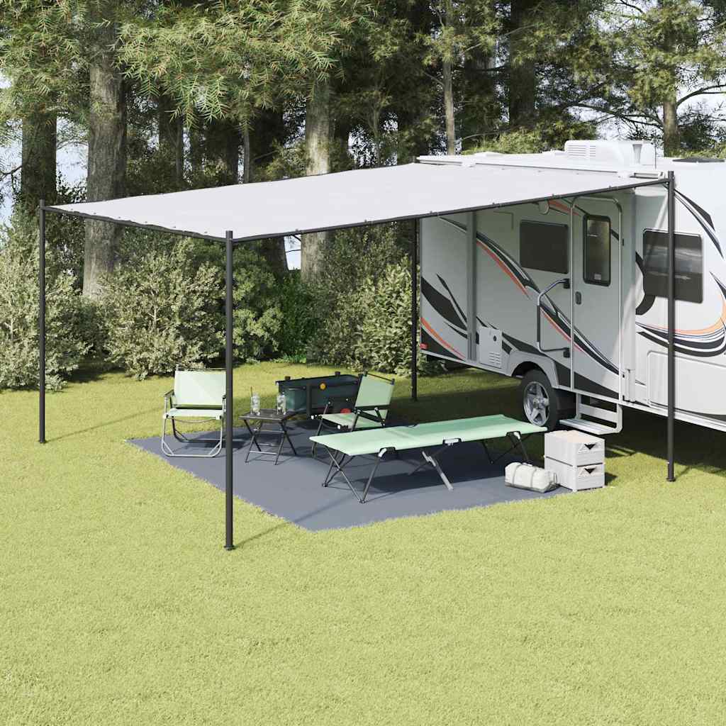 Vidaxl tenttapijt blauw en grijs 400 × 300 cm polyetheen
