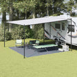 Vidaxl tenttapijt blauw en grijs 400 x 400 cm polyetheen