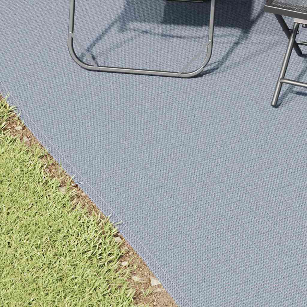 Vidaxl tenttapijt blauw en grijs 400 x 400 cm polyetheen