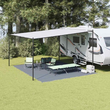 Vidaxl tenttapijt blauw en grijs 500 x 400 cm polyetheen