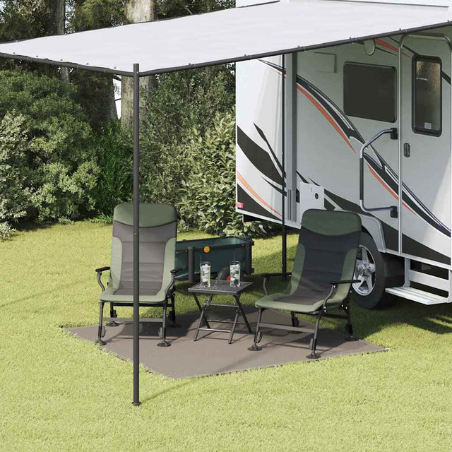 Vidaxl tenttapijt lichtgrijs 200 x 200 cm polyetheen