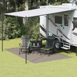 Vidaxl tenttapijt lichtgrijs 400 x 250 cm polyetheen