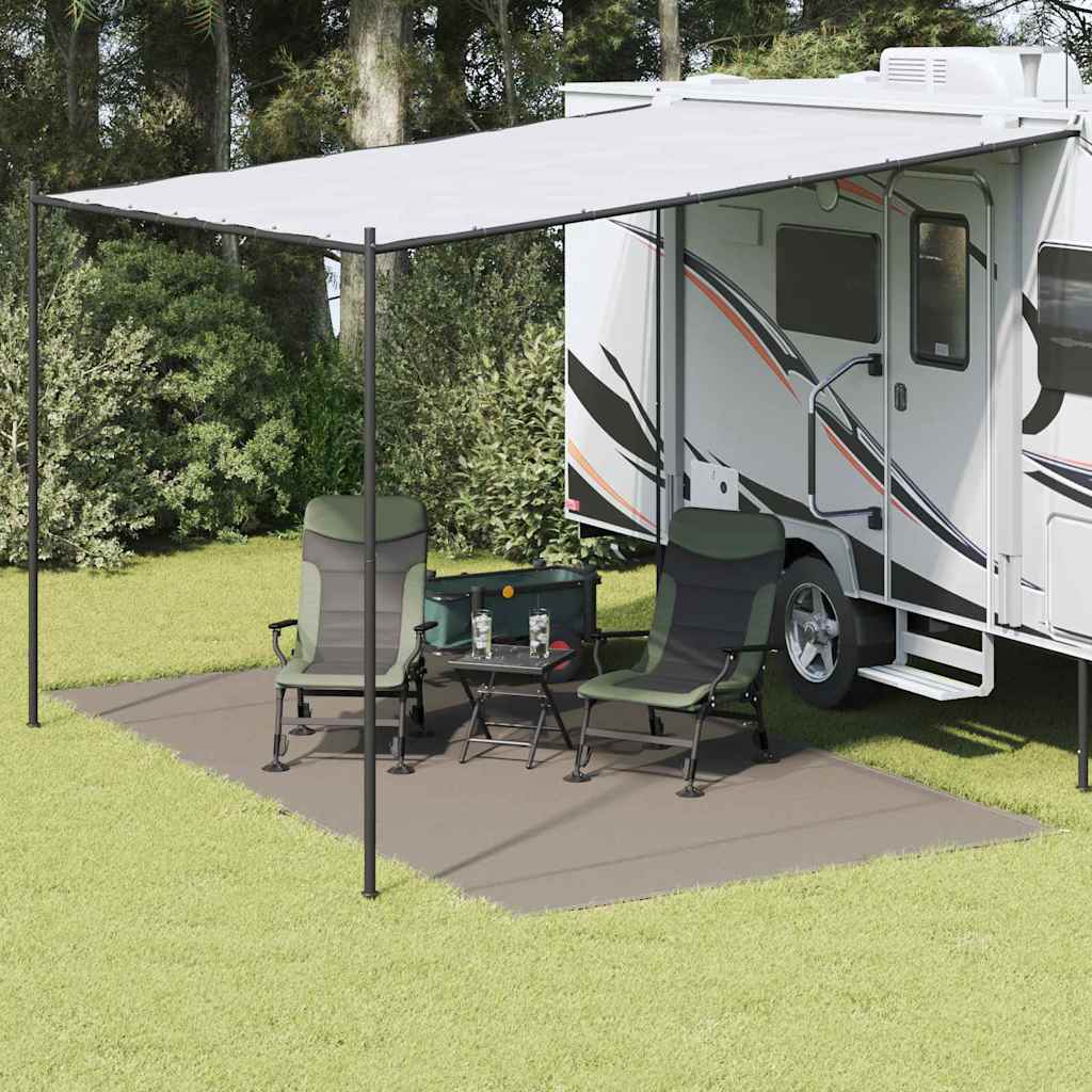 Vidaxl tenttapijt lichtgrijs 450 x 250 cm polyetheen