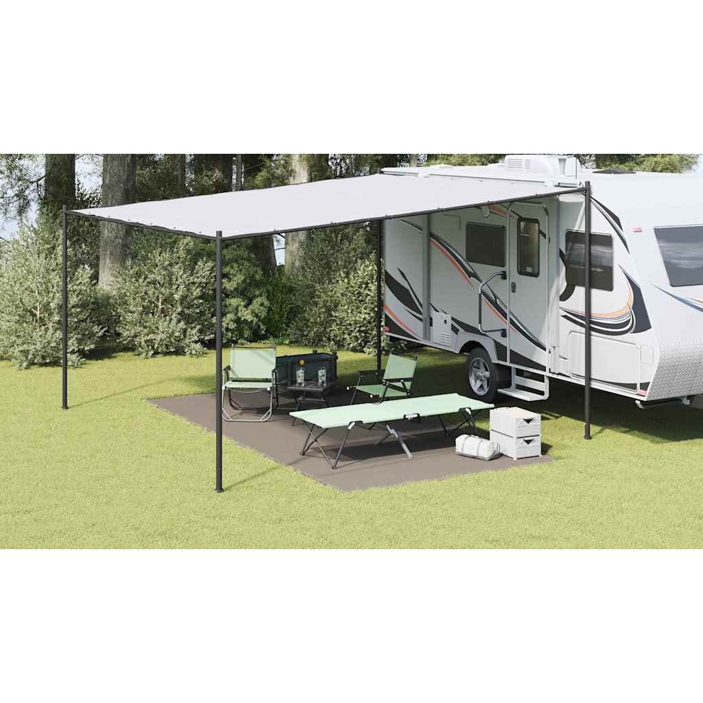 Vidaxl tenttapijt lichtgrijs 500 x 250 cm polyetheen