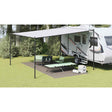Vidaxl tenttapijt lichtgrijs 550 x 250 cm polyetheen