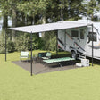 Vidaxl tenttapijt lichtgrijs 400 x 400 cm polyetheen