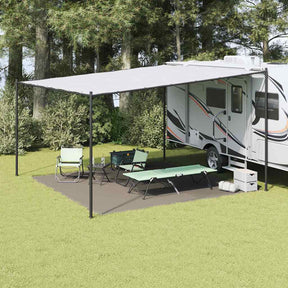 Vidaxl tenttapijt lichtgrijs 400 x 400 cm polyetheen