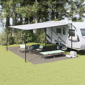 Vidaxl tenttapijt lichtgrijs 700 x 400 cm polyetheen