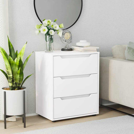 Vidaxl dressoir visnes 60x40x73 cm bewerkt hout wit