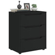 Vidaxl dressoir visnes 60x40x73 cm bewerkt hout zwart
