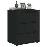 Vidaxl dressoir visnes 60x40x73 cm bewerkt hout zwart