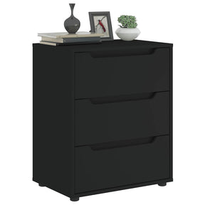 Vidaxl dressoir visnes 60x40x73 cm bewerkt hout zwart