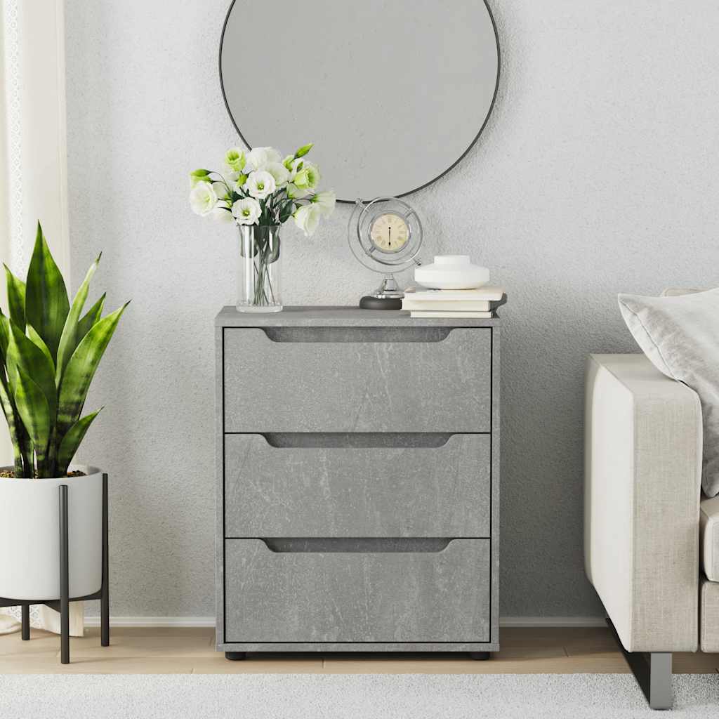 Vidaxl dressoir 60x40x73 cm spaanplaat betongrijs betongrijs