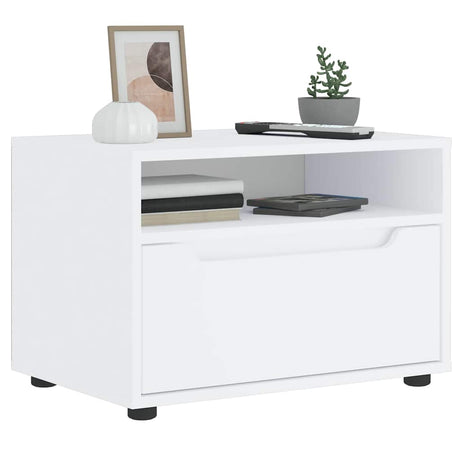 Vidaxl tv-meubel visnes 60x40x38 cm bewerkt hout wit