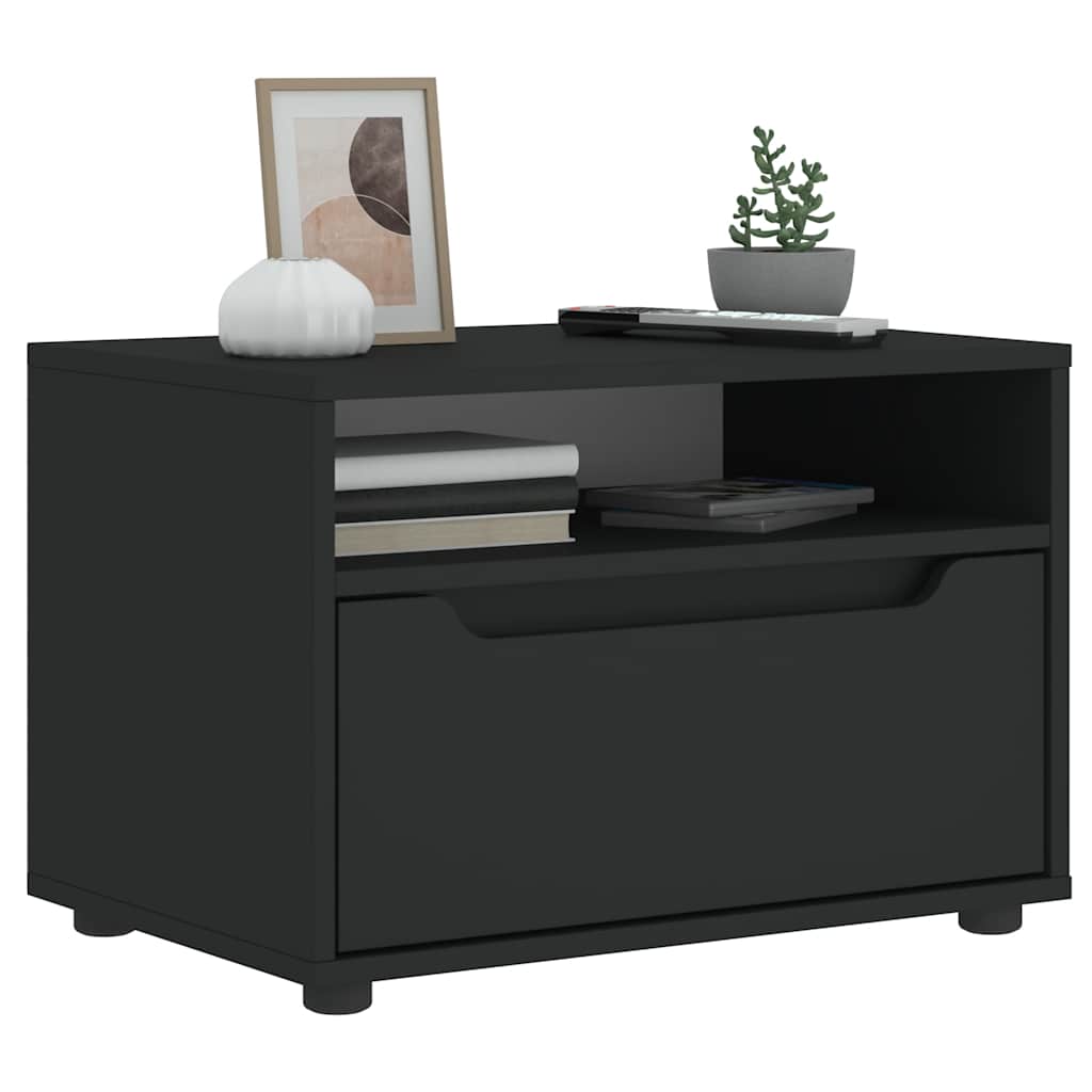 Vidaxl tv-meubel visnes 60x40x38 cm bewerkt hout zwart
