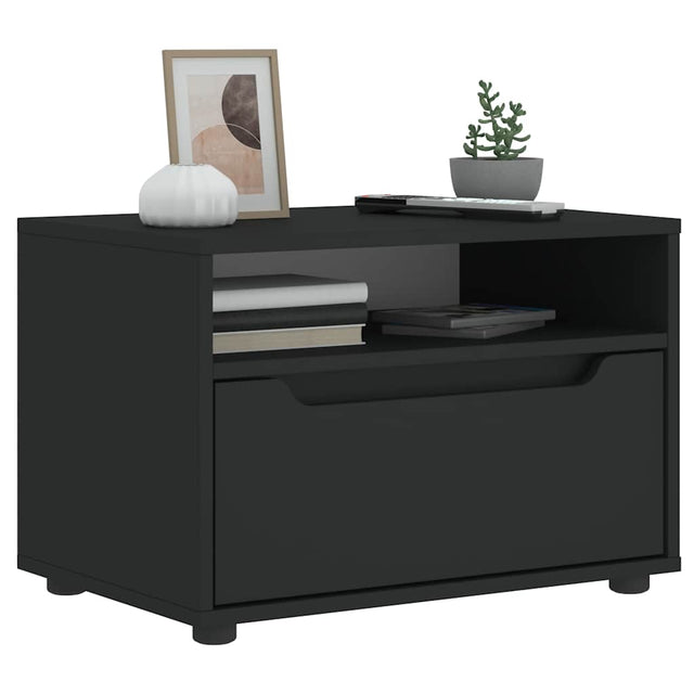 Vidaxl tv-meubel visnes 60x40x38 cm bewerkt hout zwart